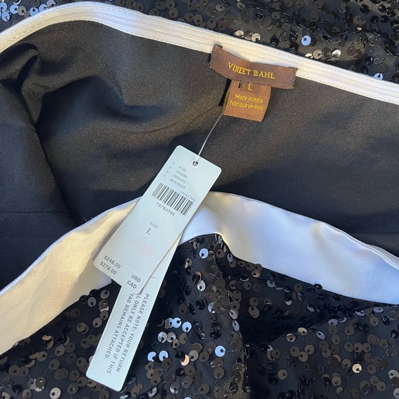 NWT Anthropologie Vineet Bahl Textured Sequin Dress size L - Picture 9 of 10